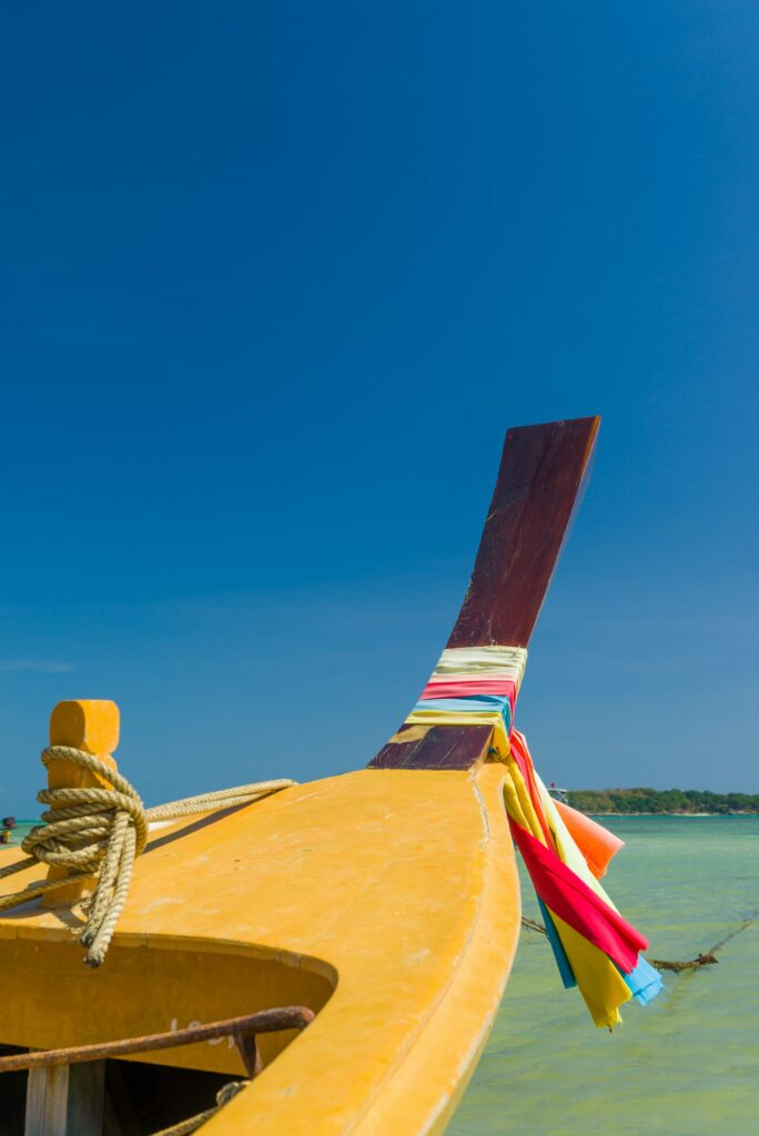 Traditional thai longtail boat in Thailand